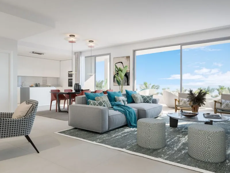 Séjour - Modern Apartments with Golf Access in Marbella