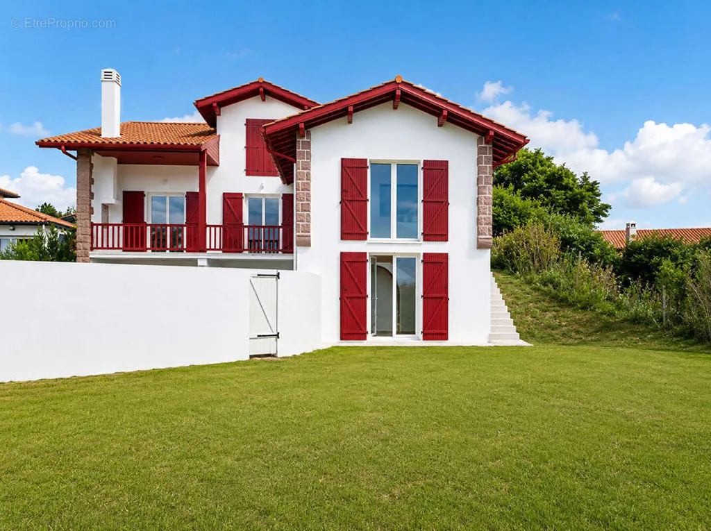 Extérieur - Villa Contemporaine avec Vue Océan et Montagnes à la Côte Basque
