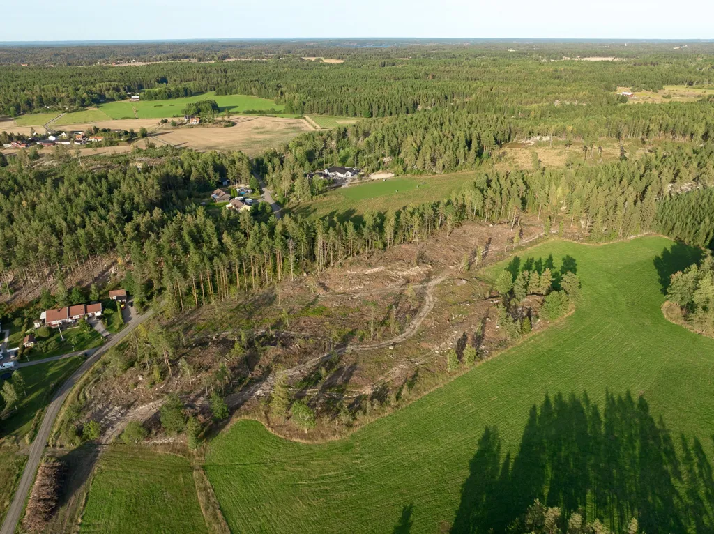 Õhuvaade - Plot for Custom House near Söderköping