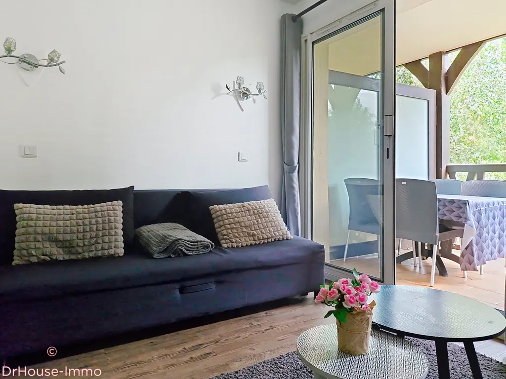 Séjour - Appartement avec Balcon et Vue Parc à Deauville