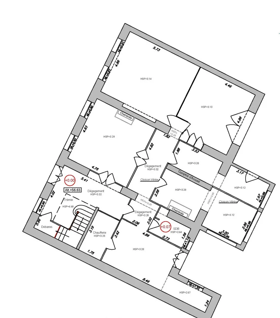 Plaan - Renovated Townhouse with Development Potential in Mont-de-Marsan