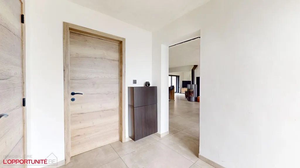 Hallway - Renovated 3-Faced House in Romerée