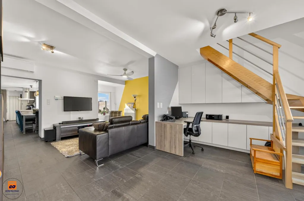 Living Room - Renovated House with Terrace in Evergem