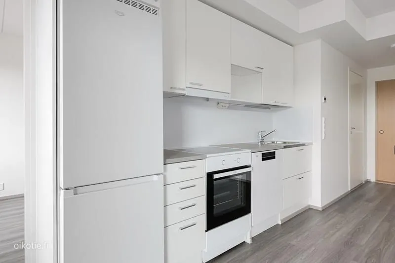 Köök - Modern Apartment with Glazed Balcony in Espoo