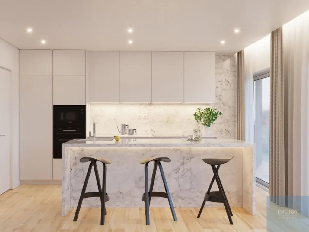 Köök - Luxury 3-Bedroom Flat in Campolide, Lisbon