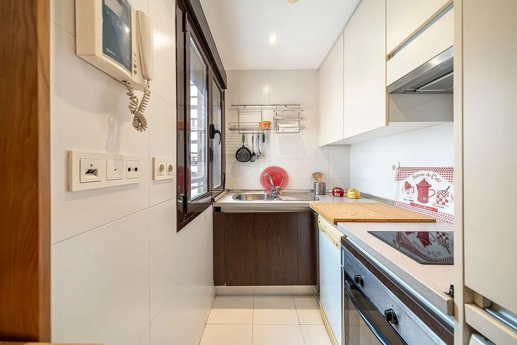 Köök - 1-Bed Flat with Pool in Legazpi