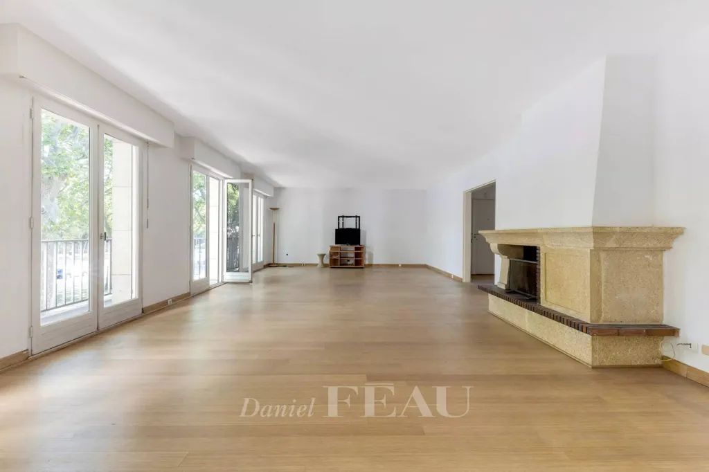 Living Room - Mansart-Style Apartment with Balcony in Versailles
