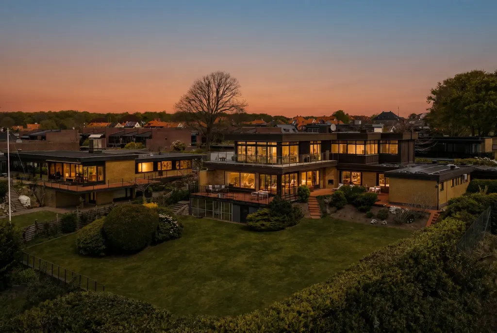 Vue aérienne - Architectural Villa with Sea View in Helsingborg