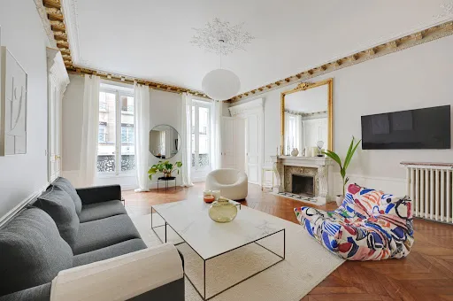 Soggiorno - Luxury Flat with Elevator in Paris 8