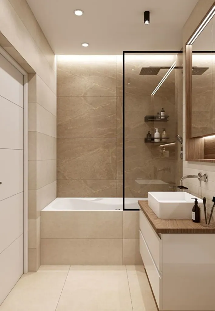 Salles de bain - Appartement 3 Pièces avec Balcon et Parking à Arpajon
