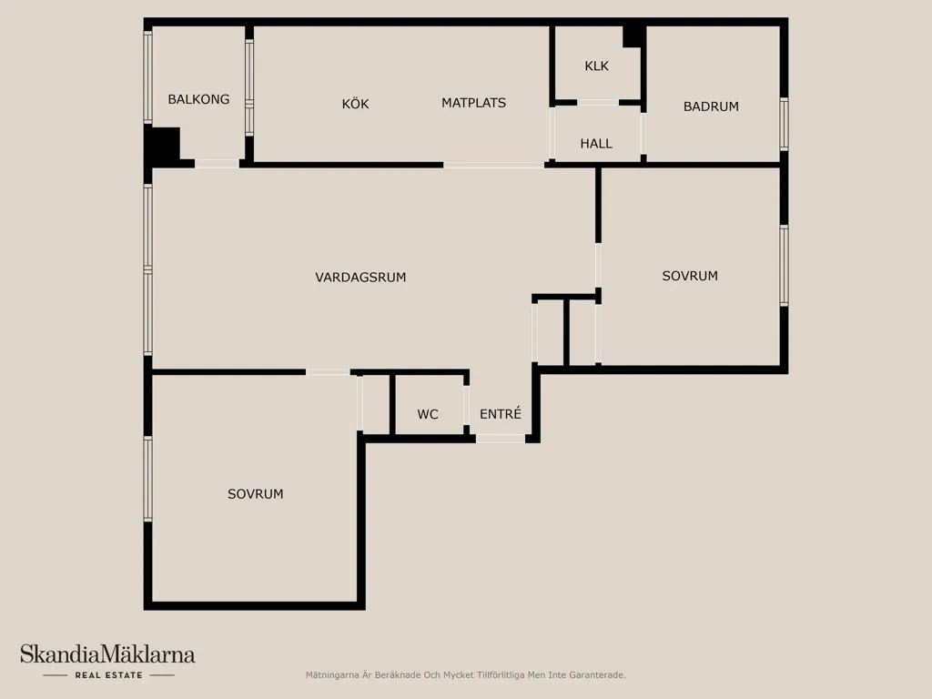 Plaan - Apartment with Balcony in Kristianstad