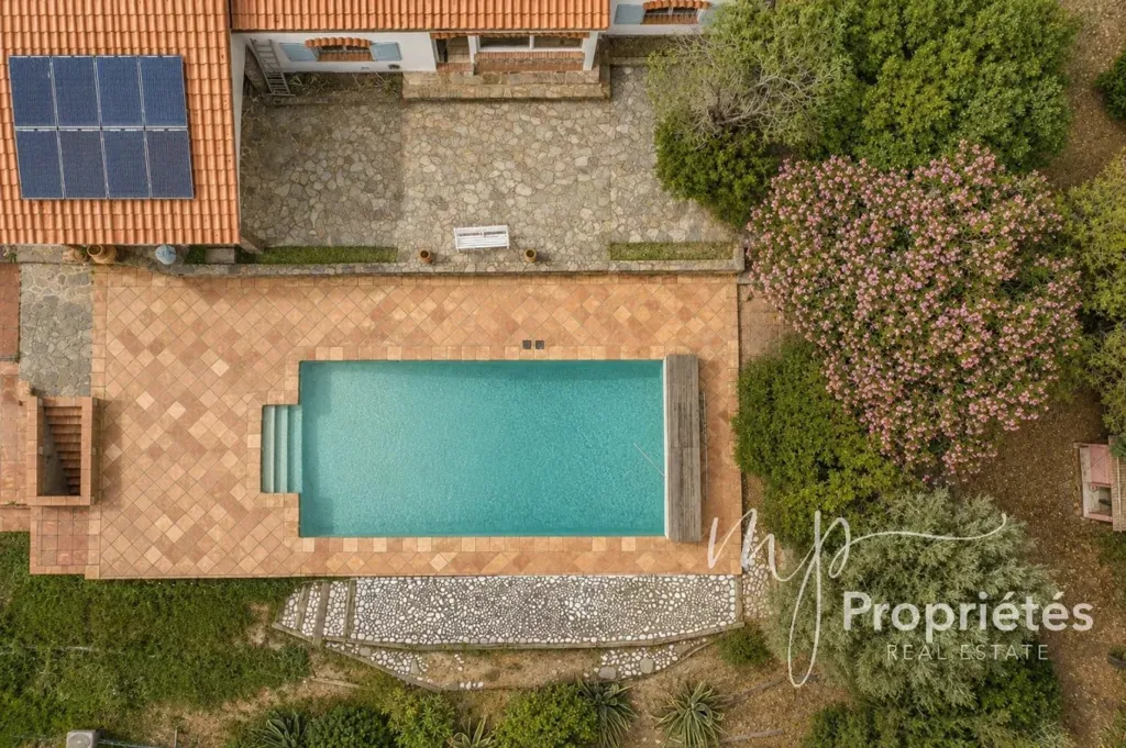 Vue aérienne - Villa Vue Mer Panoramique à Rayol-Canadel