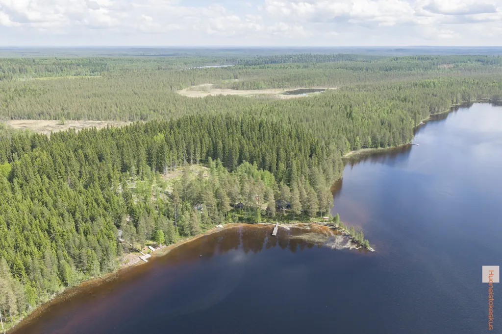 Vista aerea - Cottage with Private Lakefront in Pihtipudas