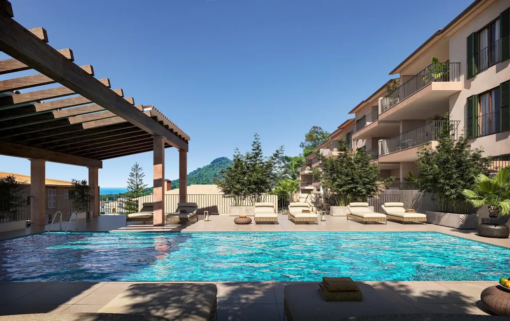 Pool - Luxury Apartment with Sea View in Capdepera
