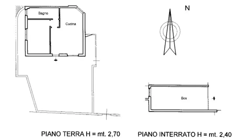Floor Plan - Two-Bedroom Apartment with Private Garden in Stezzano