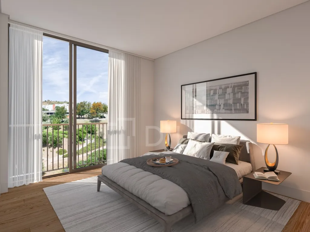 Camere da letto - Luxury 3-Bedroom Flat with Balcony in Carnaxide
