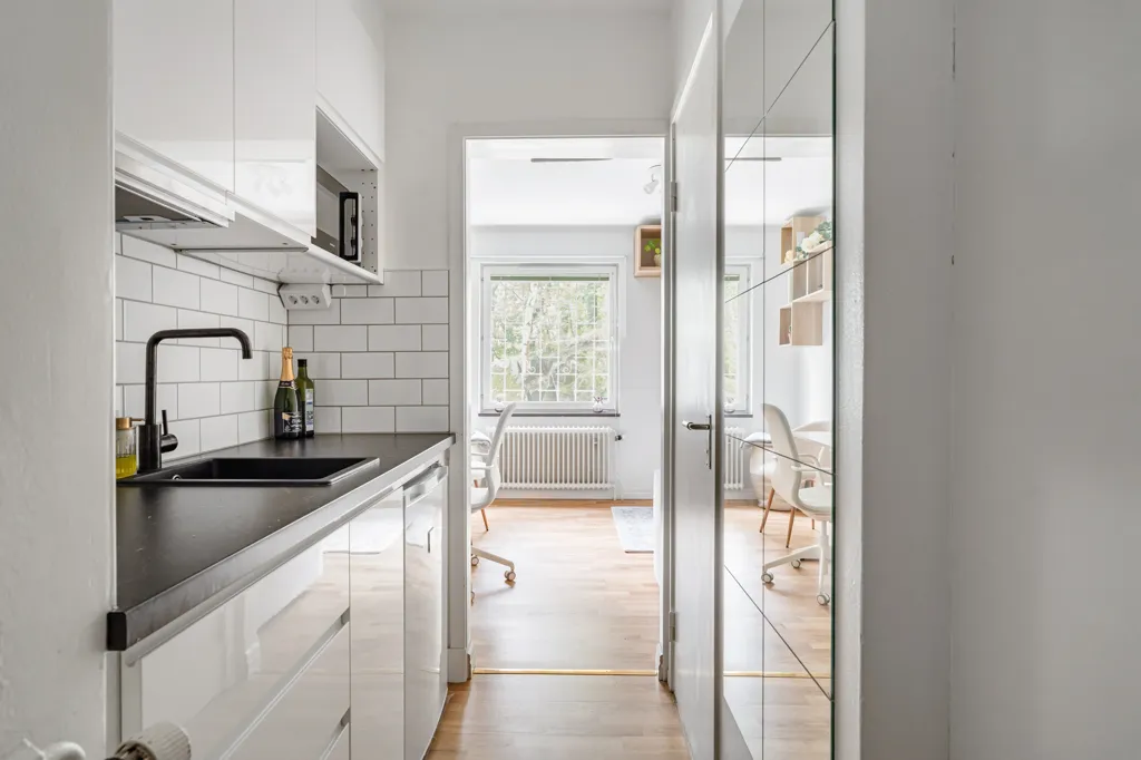 Cucina - Apartment with Forest View in Hägernäs