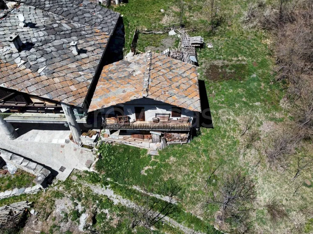 Aerial - Rustic House with Garden in Bellino