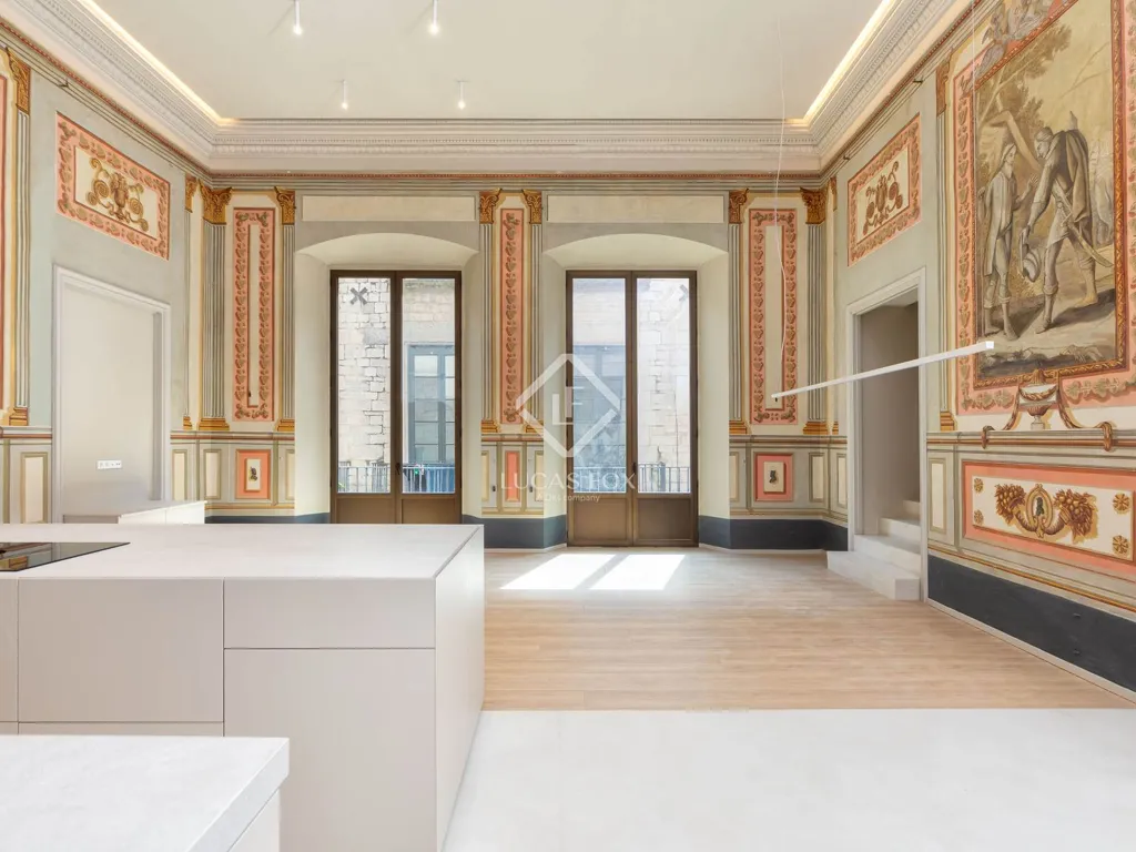 Cuisine - Penthouse in Renovated Palace, Girona