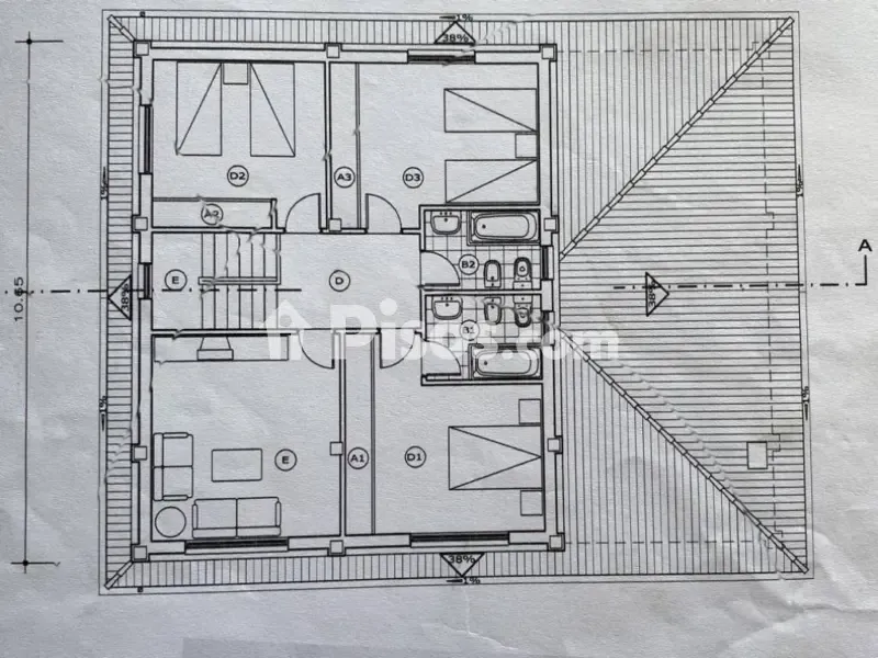 Plan - Chalet with Garden in Carral, Belvis