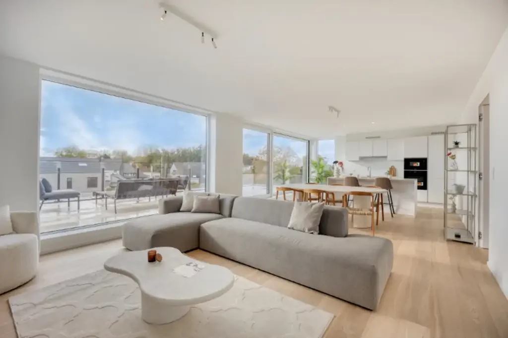 Living Room - Apartment with Private Terrace in Denderleeuw