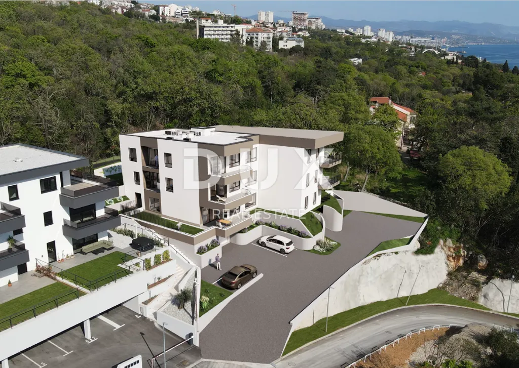 Õhuvaade - Apartment with Sea View in Costabella, Rijeka