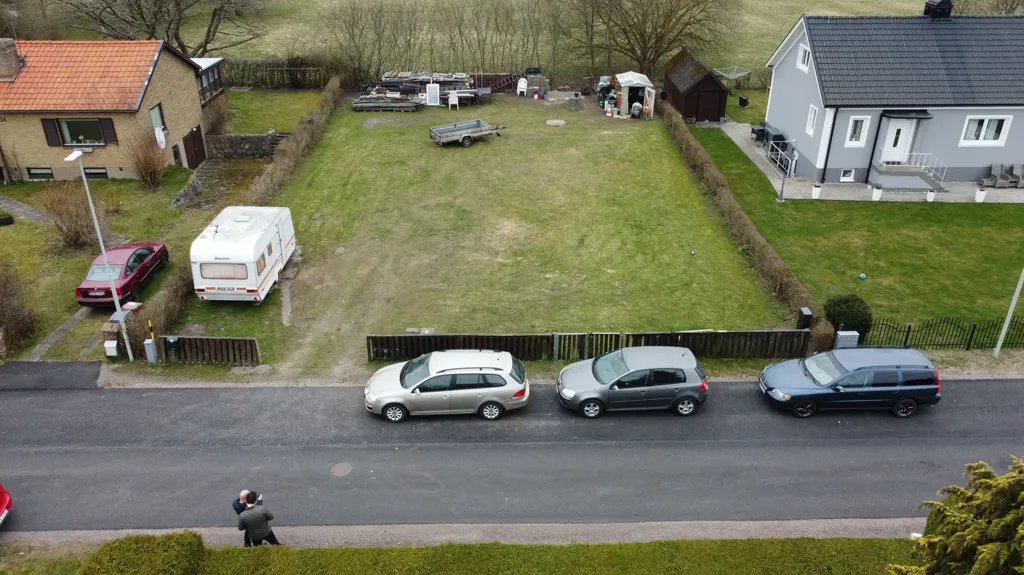 Õhuvaade - Plot with Approved Building Permit in Skåne