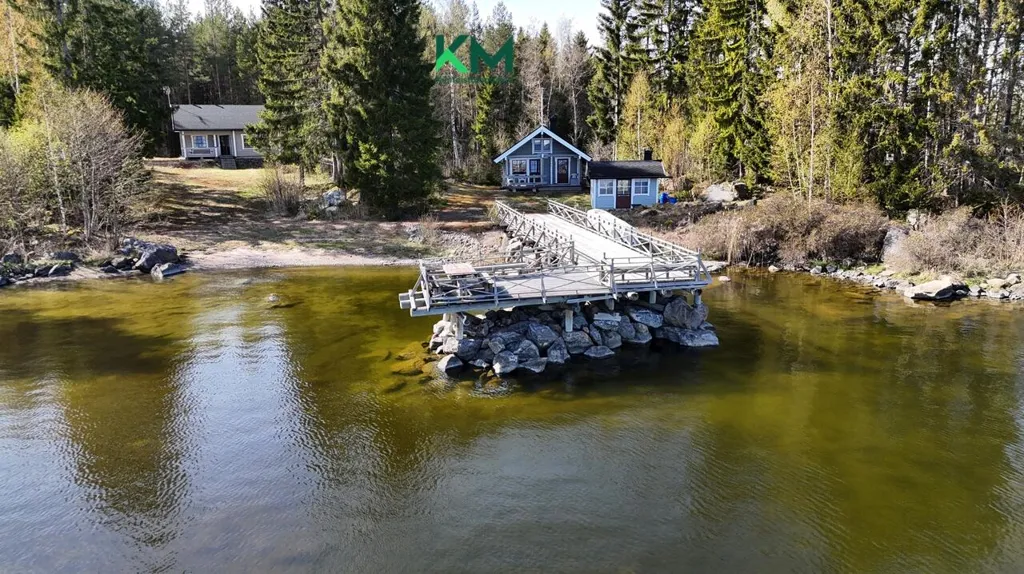 Aerial - Cottage with Private Sauna in Maksamaa