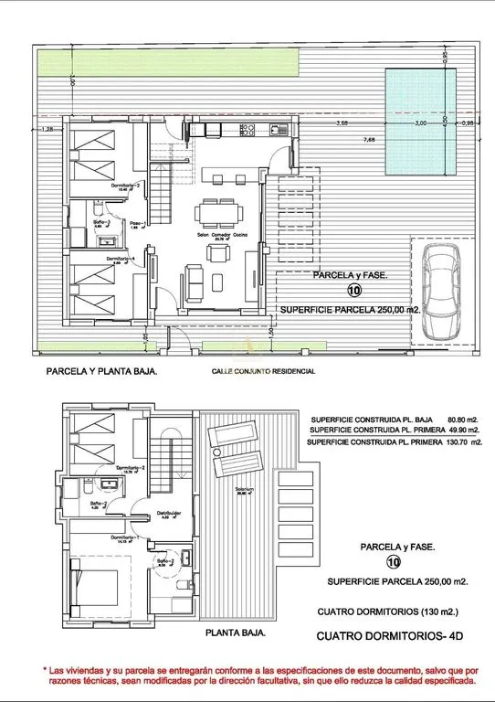 Plan - Modern Villa with Pool in La Herrada, Alicante
