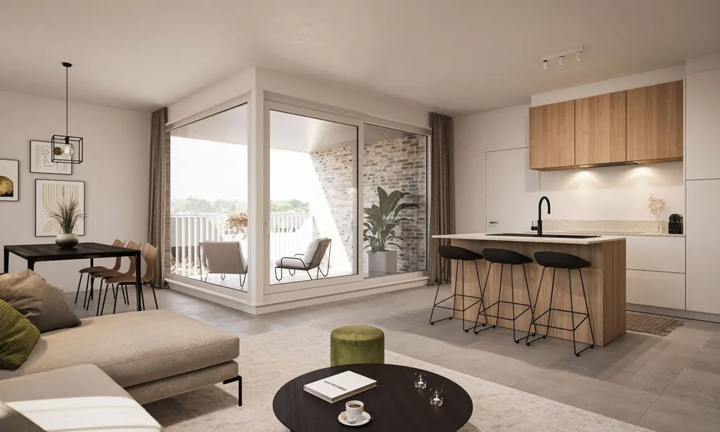 Soggiorno - Modern Apartment with Terrace in Geel