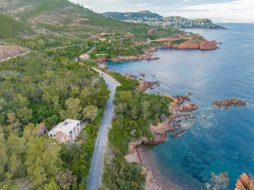 Aerial - Luxury Villa with Sea View in Saint-Raphaël