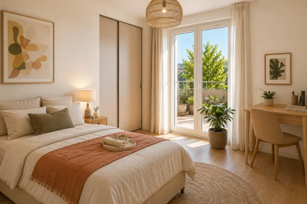 Chambres - Duplex 3 Pièces avec Terrasse et Parking à Meudon