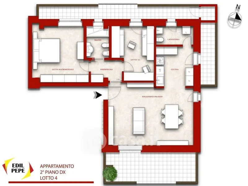 Plan - Luxury Apartment with Balcony in Altamura