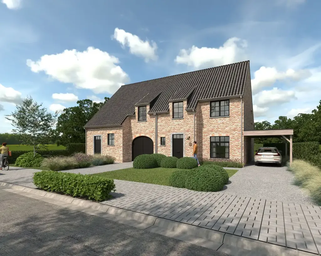 Maison en Pastorijstijl sur Terrain de 550m² à Oedelem