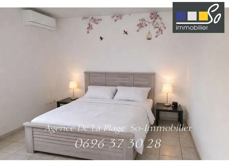 Chambres - Appartement T2 Meublé avec Vue Mer à Le Diamant