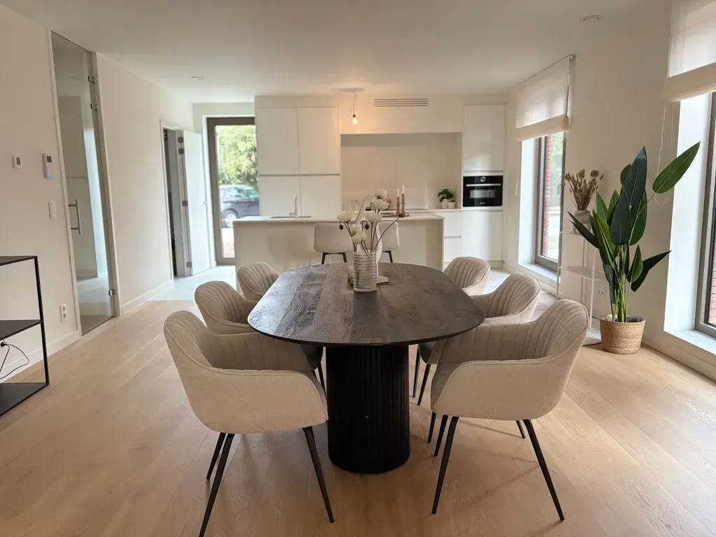Salle à manger - Appartement avec Terrasse et Vue à Merelbeke
