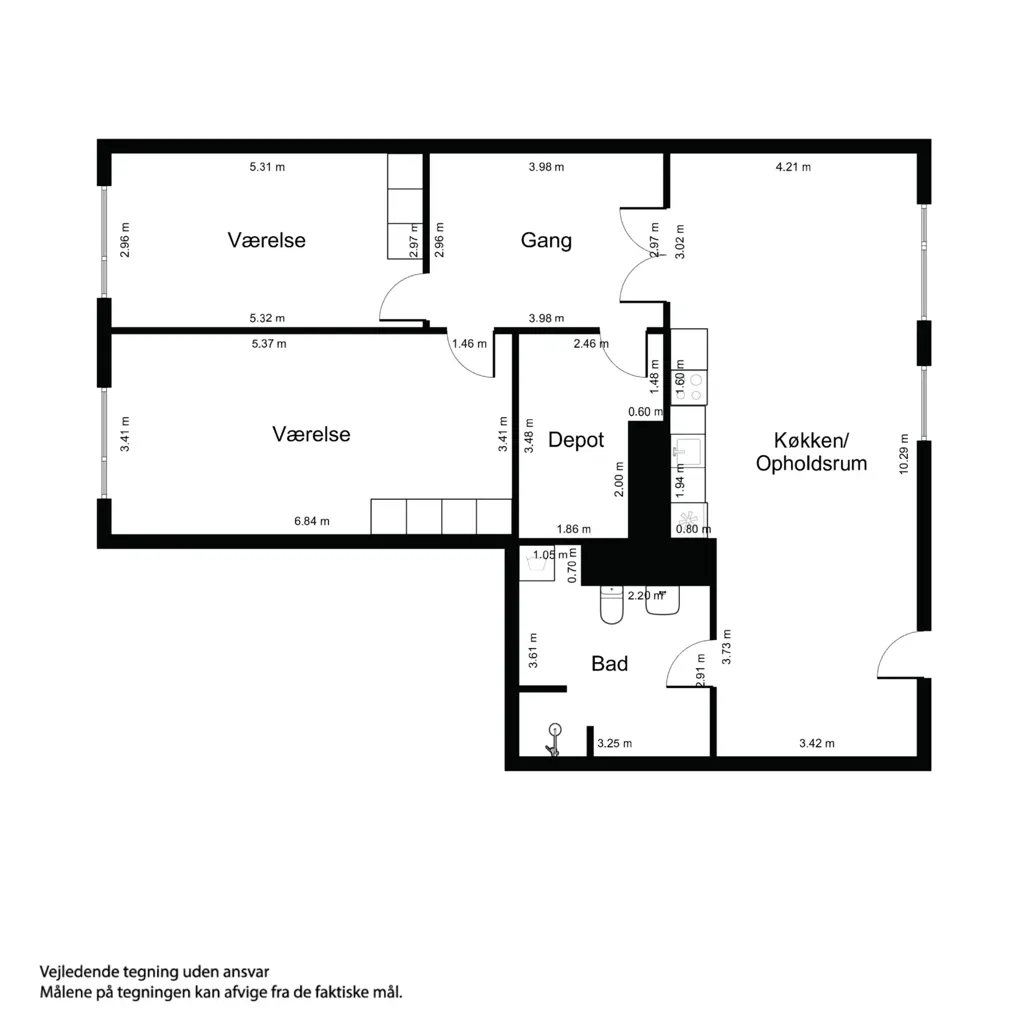 Plan - Apartment with Lift in Glostrup
