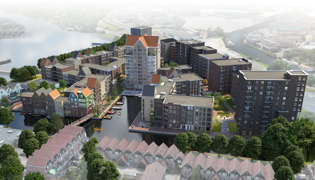 Porte-cochère Flat with Waterfront View in Zaandam