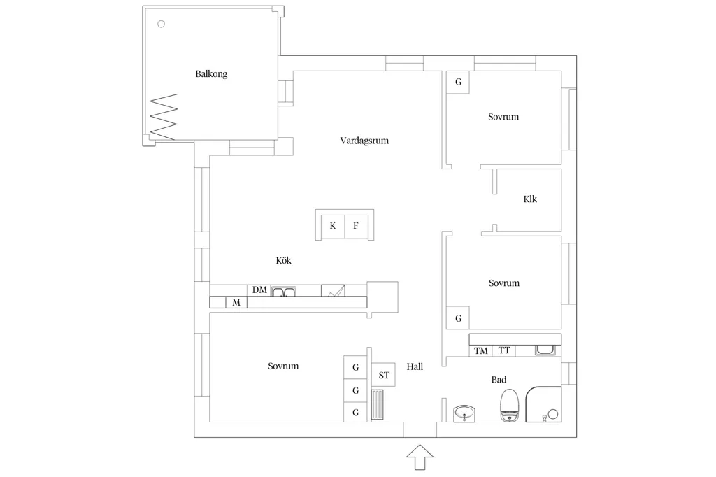 Plan - Apartment with Large Balcony in Hovshaga