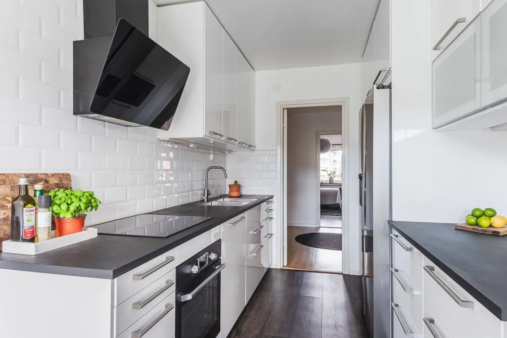 Köök - Apartment with Balcony in Sundsvall
