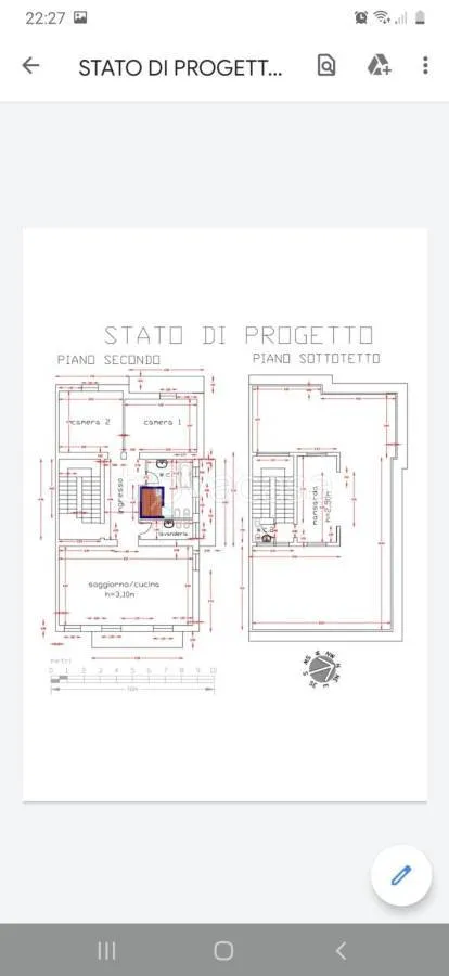Planimetria - Modern Apartment with Terrazzone in Pesaro