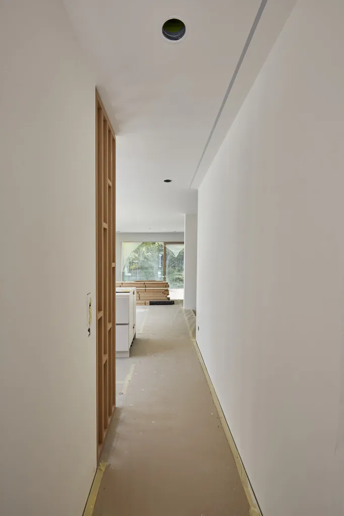 Entrée - Maison Jumelée avec Vue sur Forêt à Bridel