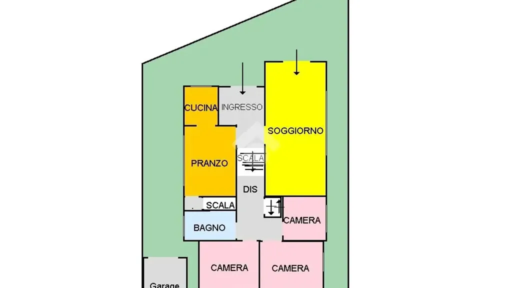 Plaan - Villa with Garden in Copparo