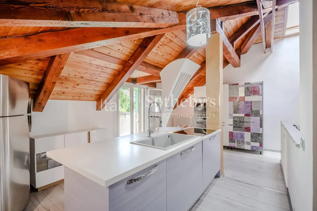 Köök - Luxury Villa Apartment with Panoramic Views in Turin