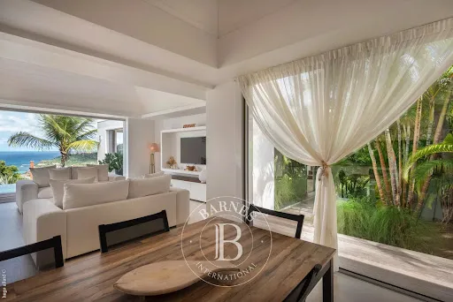Salle à manger - Villa de Luxe avec Vue Mer à Saint-Barthélemy