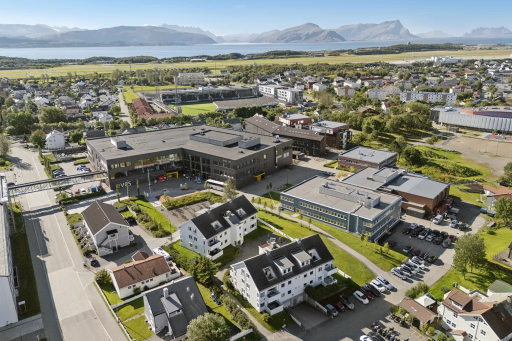 Vue aérienne - 3-Bedroom Apartment with Balconies in Bodø