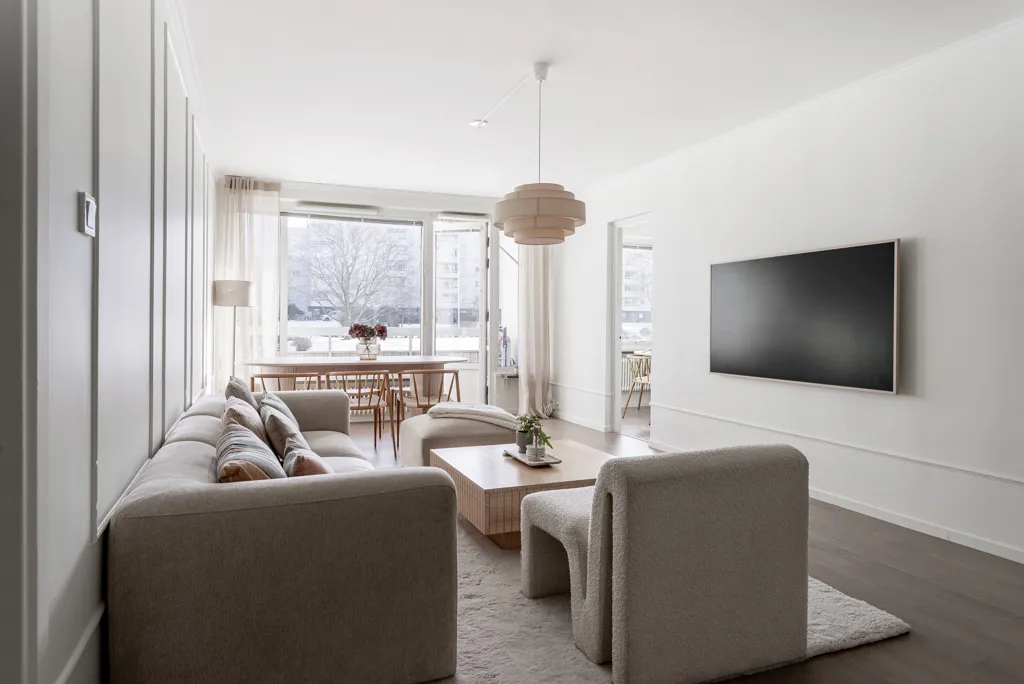 Soggiorno - Renovated Flat with Balcony in Söder, Jönköping