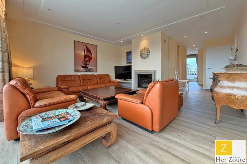 Séjour - Penthouse avec Vue sur le Zoute à Knokke