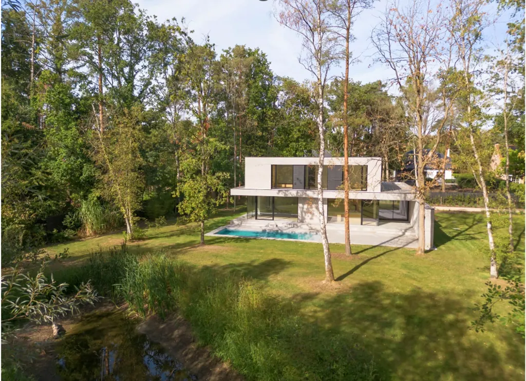Extérieur - Villa Contemporaine avec Piscine près de Keerbergen