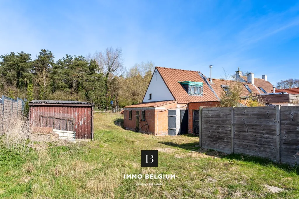 Garden - House to Finish Opposite Forest in De Haan
